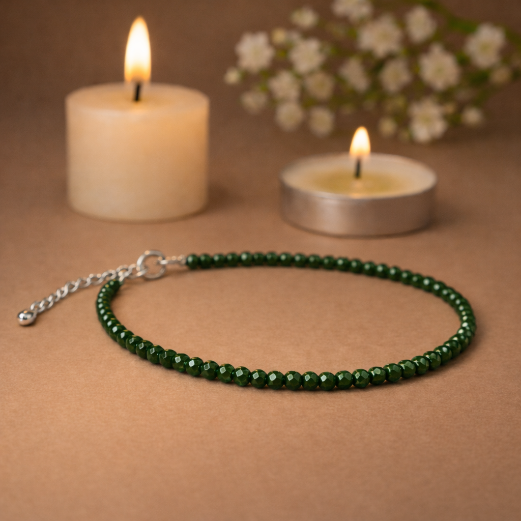 Green Jade Anklet