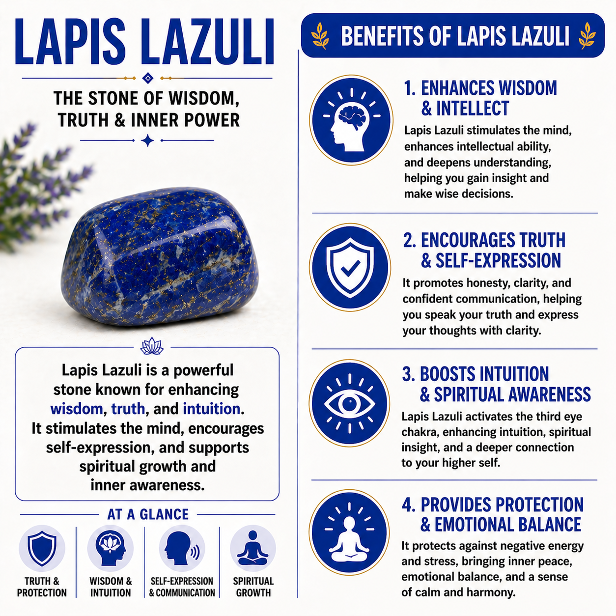 Lapis Lazuli Pencil Pendant