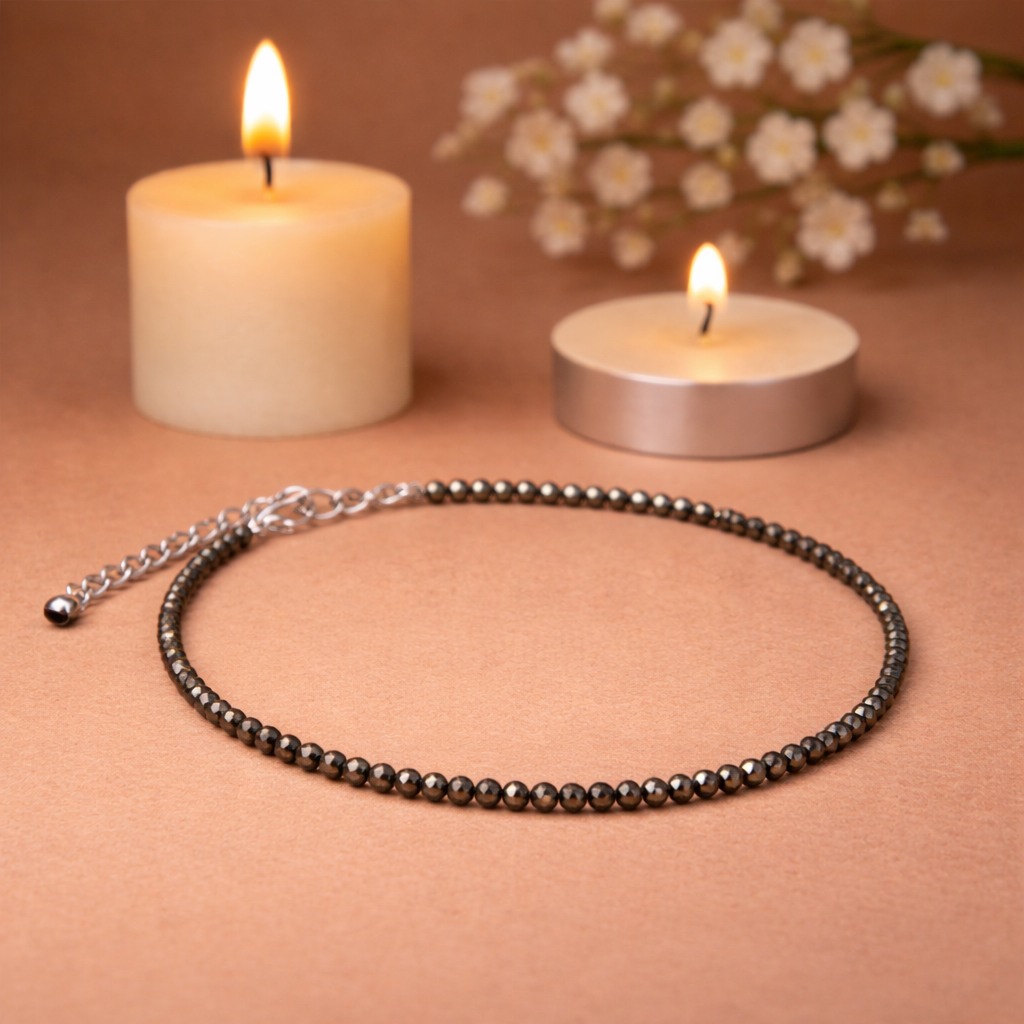 Natural Raw Pyrite Anklet