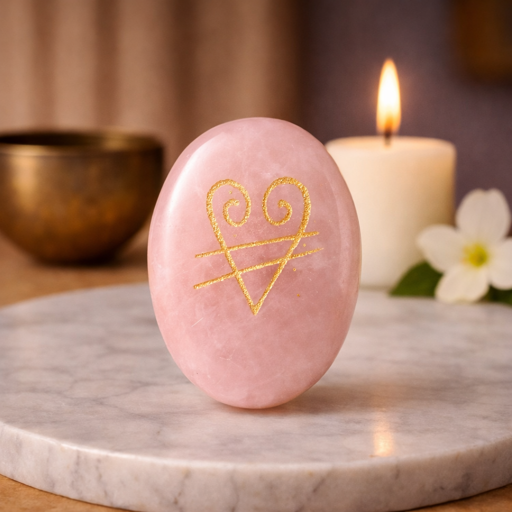 Rose Quartz Zibu Coin