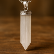 Selenite Pencil Pencil Pendant
